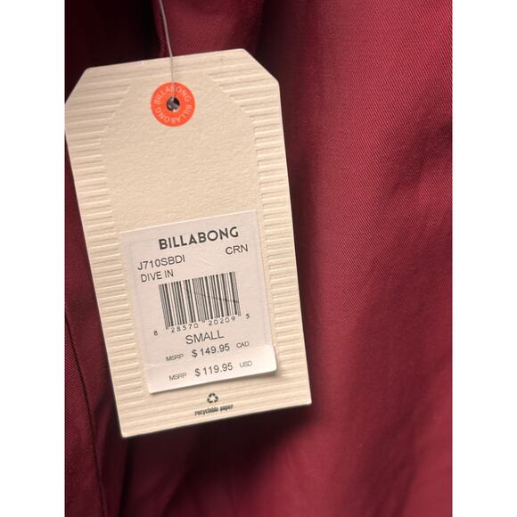 Billabong NWT Women's Dream With Me Embroidered Jacket Size S Red Holidays - Picture 8 of 8
